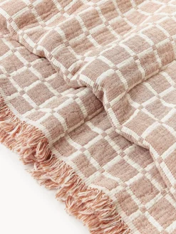 Colcha de muselina lavada con flecos Ronia