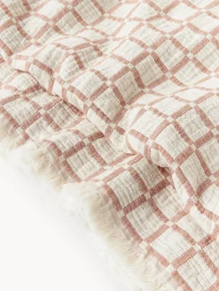 Colcha de muselina lavada con flecos Ronia