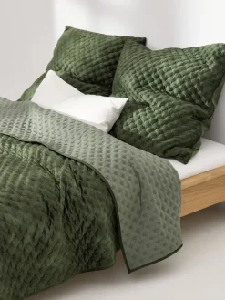 Colcha de terciopelo acolchada Riko