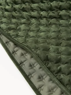 Colcha de terciopelo acolchada Riko