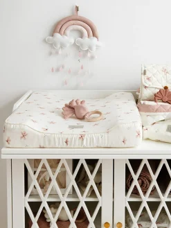 Colchón cambiador de algodón ecológico Wildflower