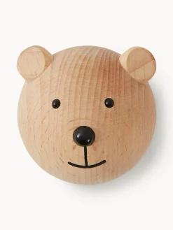 Colgador de pared de madera de haya Bear