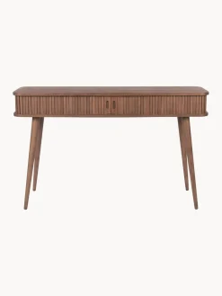 Consola de madera con puertas enrollables y frente acanalado Barbier