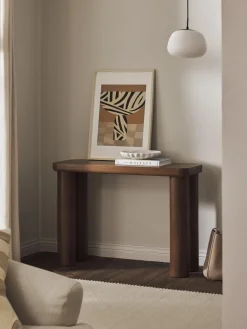 Consola de madera de roble Kalia