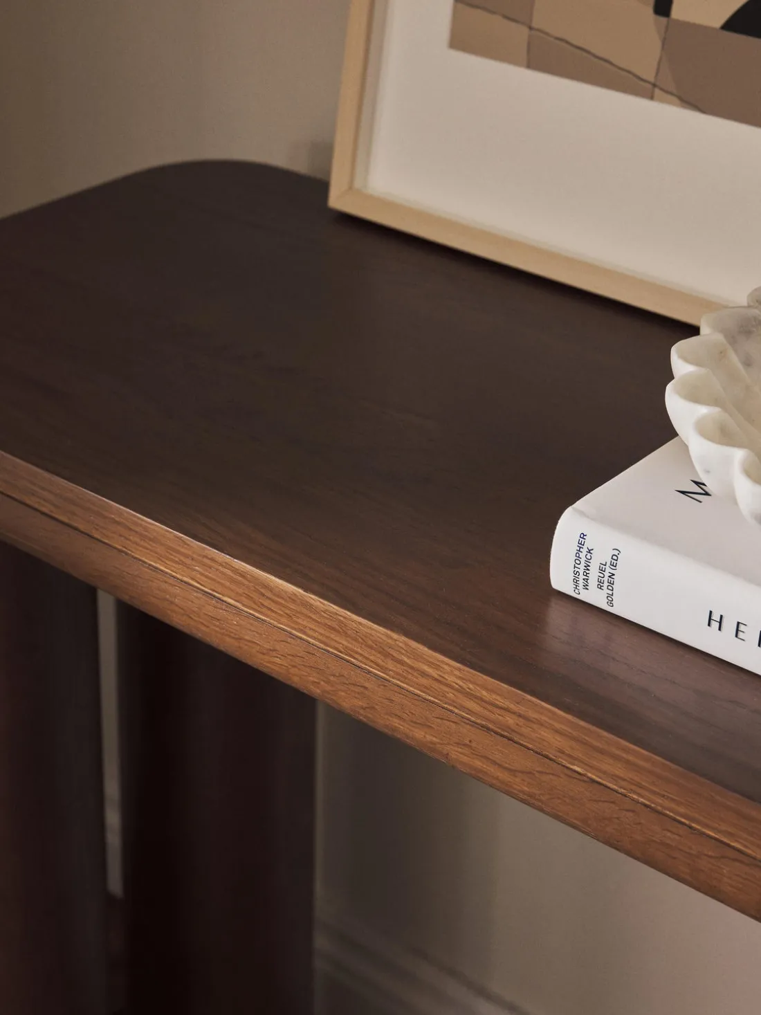 Consola de madera de roble Kalia