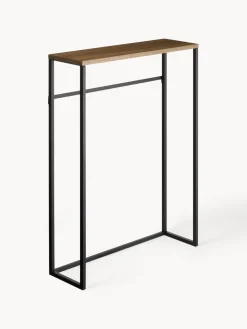 Consola estrecha de metal con ganchos Tower