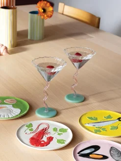 Copas de cóctel de vidrio de borosilicato Curve, 2 uds.