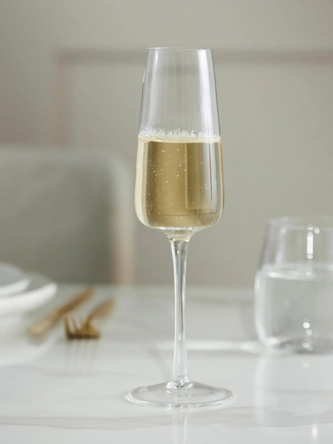 Copas de champán sopladas Ellery, 4 uds.