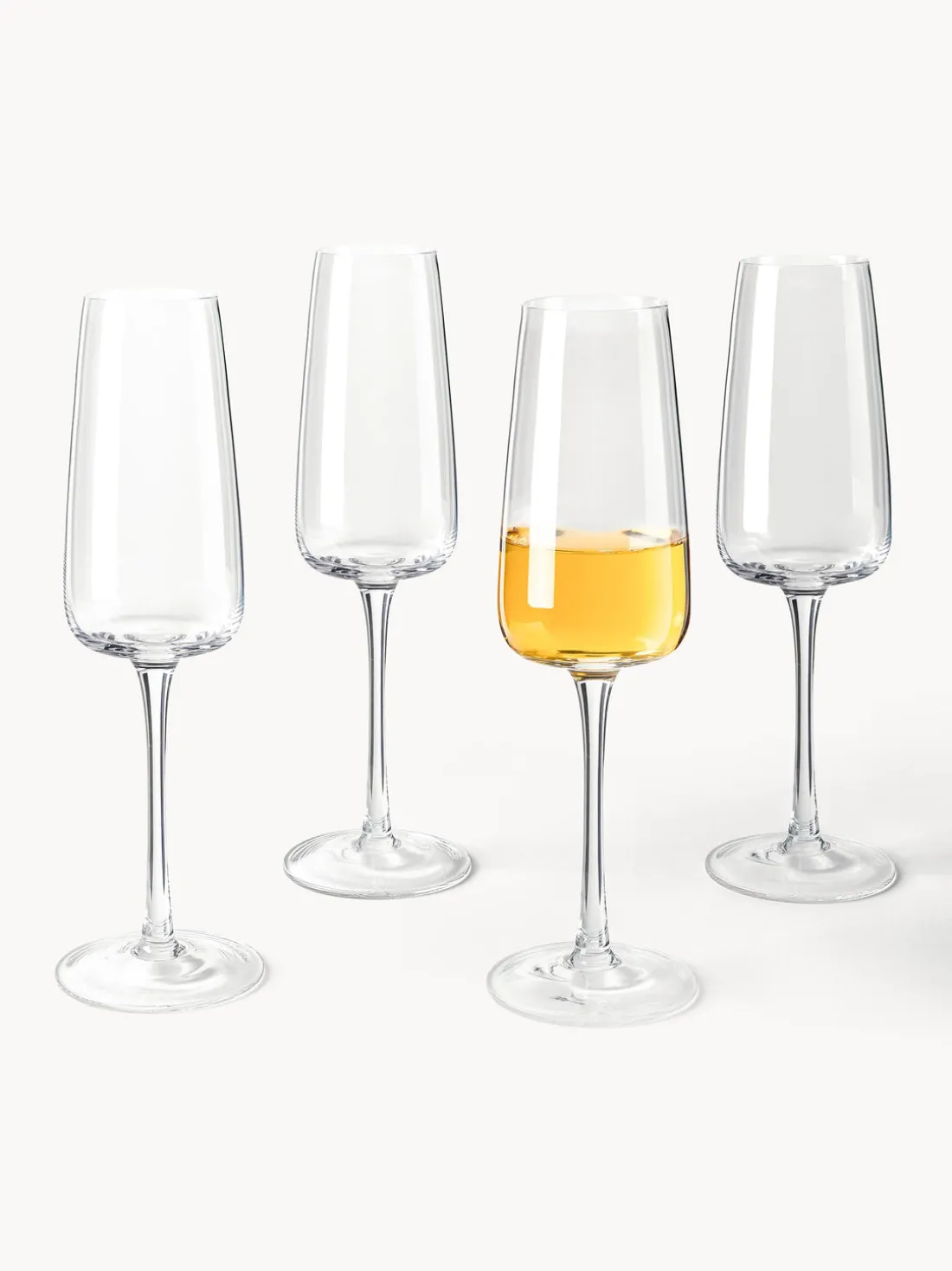 Copas de champán sopladas Ellery, 4 uds.