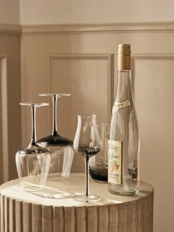 Copas de champán sopladas Smoke, 4 uds.