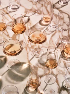 Copas de champán sopladas Dune, 4 uds.