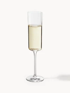 Copas de champán Xavia de cristal, 4 uds.