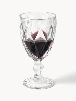 Copas de vino con patrón texturizado Colorado, 4 uds.