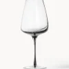 Copas de vino de vidrio soplado artesanalmente Smoke, 4 uds.