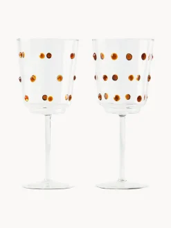 Copas de vino sopladas de vidrio borosilicato Nob, 2 uds.