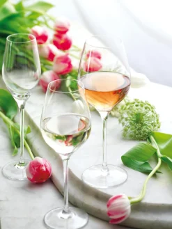 Copas de vino tinto de cristal Exquisit, 6 uds.