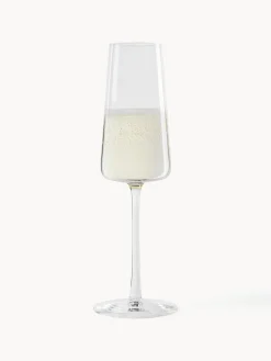 Copas flauta de champán de cristal Power, 6 uds.