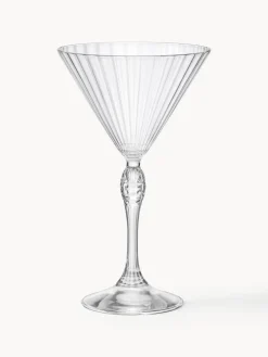 Copas martini con relieve America's Cocktail, 4 uds.