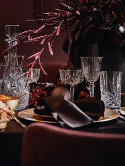 Copas pompadour de champán de cristal con relive Opera, 6 uds.