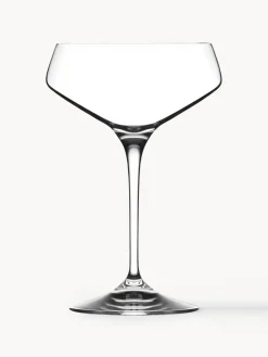 Copas pompadour de champán de cristal Aria, 6 uds.