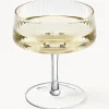 Copas pompadour de champán artesanales con relieves Cami, 4 uds.