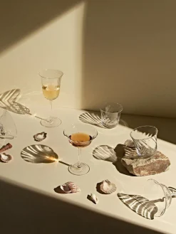 Copas pompadour de champán sopladas Swirl, 4 uds.