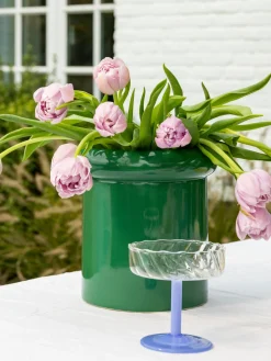 Copas pompadour de champán artesanales de vidrio de borosilicato Twirl, 2 uds.