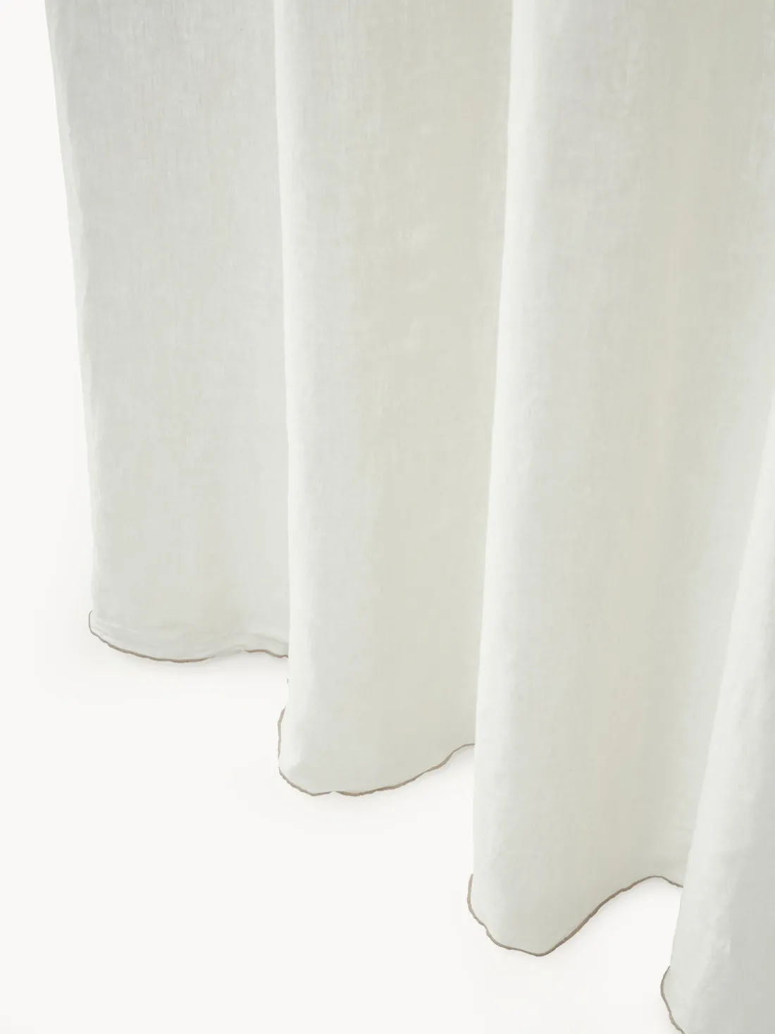 Cortinas de lino semitransparentes con dobladillo Eleonara, 2 uds.