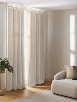 Cortinas oscurecedoras de terciopelo con ojales Rush, 2 uds.
