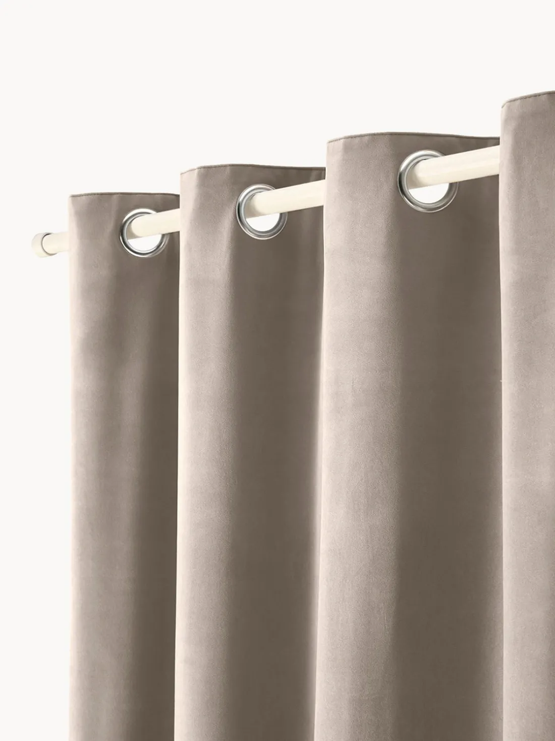 Cortinas oscurecedoras de terciopelo con ojales Rush, 2 uds.