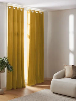 Cortinas oscurecedoras de terciopelo con ojales Rush, 2 uds.