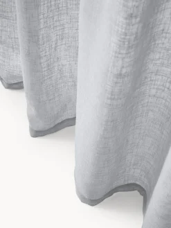 Cortinas semitransparente con cinta de lazo Gardine Ibiza, 2 uds.