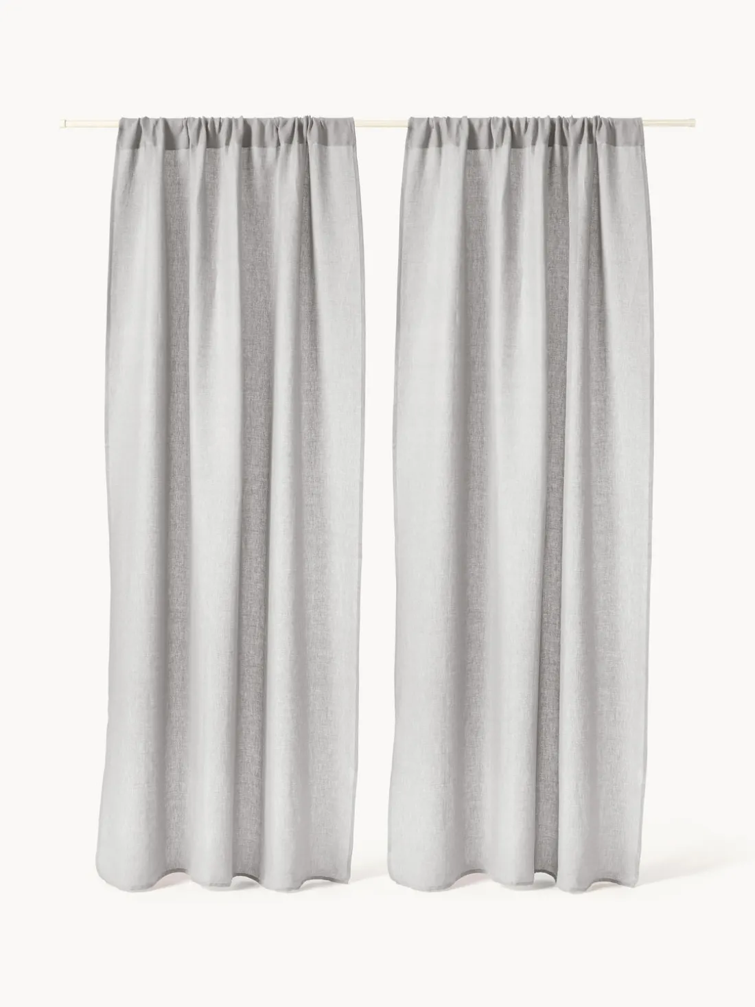 Cortinas semitransparentes con dobladillo Harmony, 2 uds.