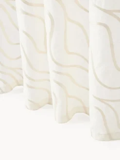 Cortinas semitransparentes con lazos Lidia, 2 uds.