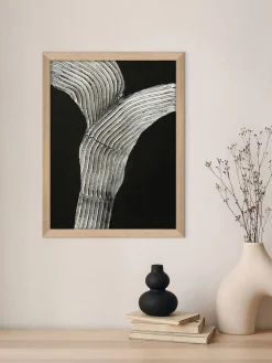 Cuadro con marco Raw Shape II, sobre lienzo