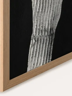 Cuadro con marco Raw Shape II, sobre lienzo