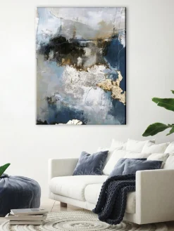 Cuadro en lienzo pintado a mano Waterfall