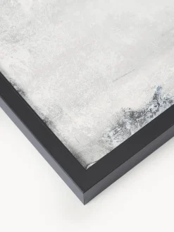 Cuadro en lienzo pintado a mano Simple Living, marco de madera