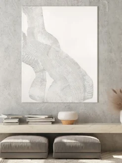 Cuadro en lienzo pintado a mano White Sculpture 1