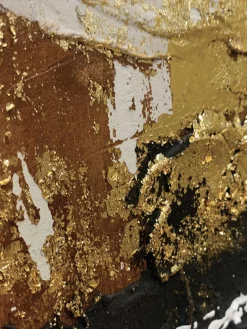 Cuadro en lienzo pintado a mano Rust