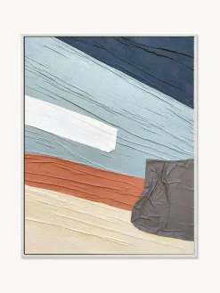 Cuadro en lienzo pintado a mano con marco Fabrics