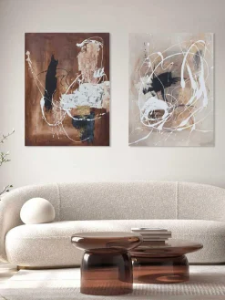 Cuadro en lienzo pintado a mano Cream