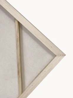 Cuadro en lienzo pintado a mano Hurricane, marco de madera