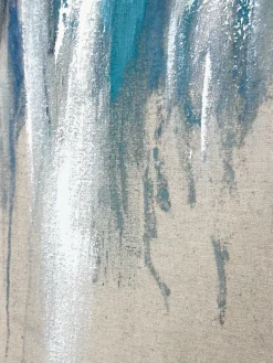 Cuadro en lienzo pintado a mano Hurricane, marco de madera