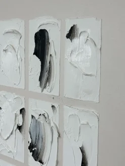 Cuadro en lienzo pintado a mano Peirce, marco de madera