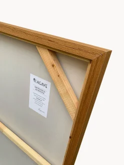 Cuadro en lienzo pintado a mano Racing Red, marco de madera