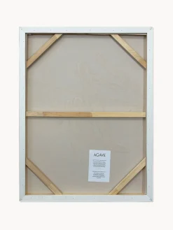 Cuadro en lienzo pintado a mano Cross, marco de madera