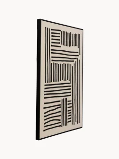 Cuadro en lienzo pintado a mano Line