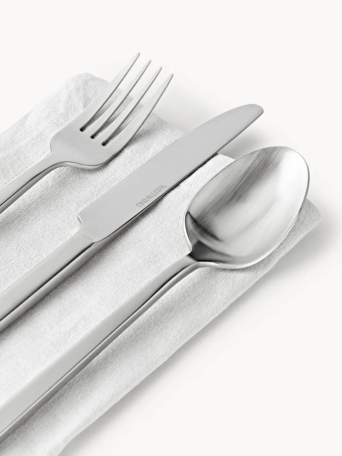 Cubertería mate Shine, tamaños diferentes