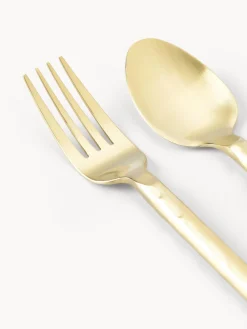 Cubertería pulida con look martillado Miles, 4 comensales (20 pzas.)